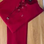 Wine Colour Crimson Top and loose fitted pants